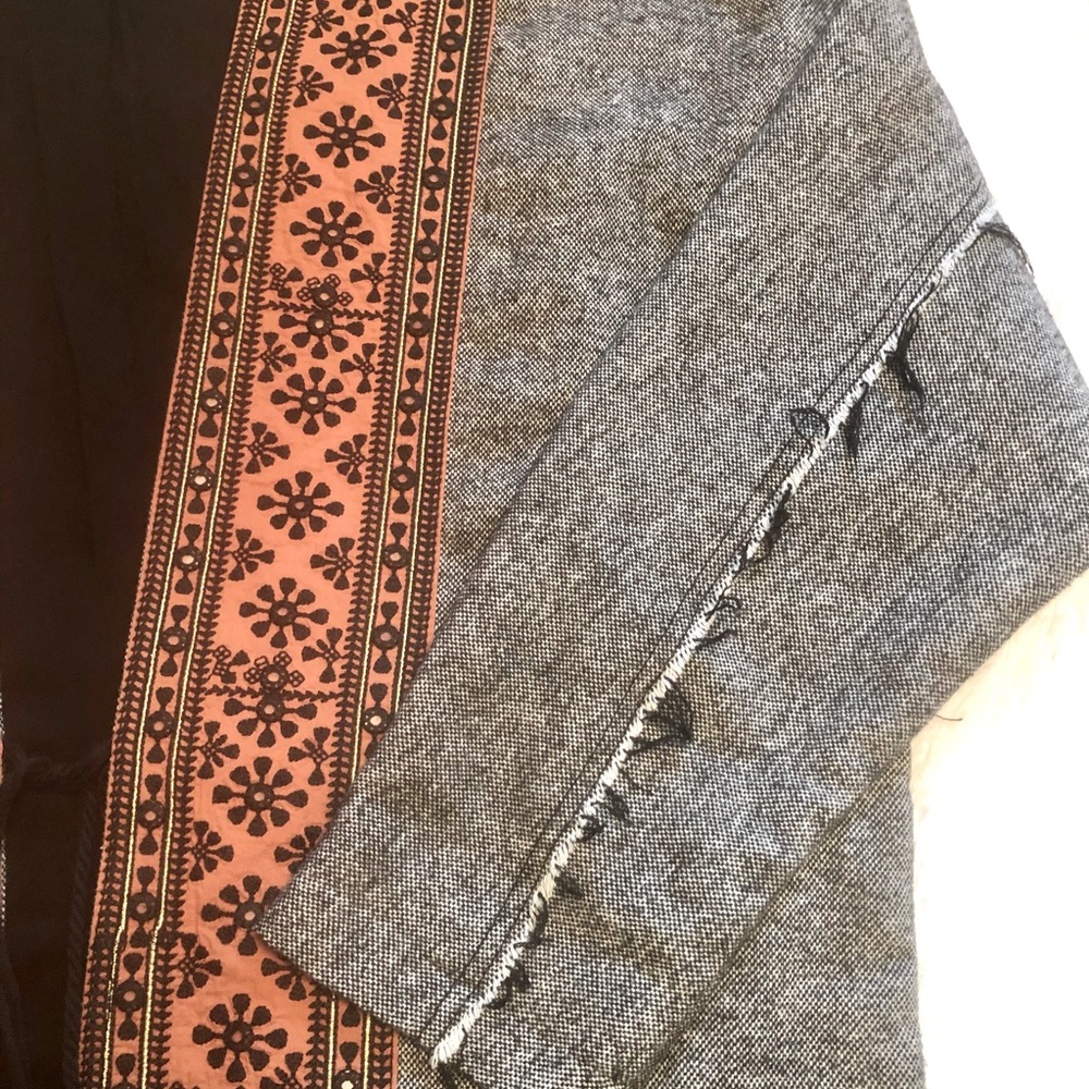 “NEW” & RARE Free People Nomad Embroidered Tweed Duster - Picture 11 of 13